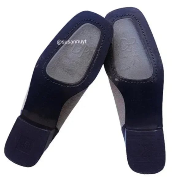 Donald J. Pliner Vanilla Girl Plazacore Tweed Twee Normcore Canvas Mule Loafers - Picture 8 of 8